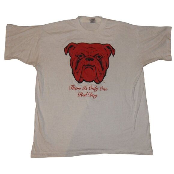 Vintage 90s There is Only One Red Dog Beer Single Stitch T-Shirt XL Made in USA - Picture 1 of 6